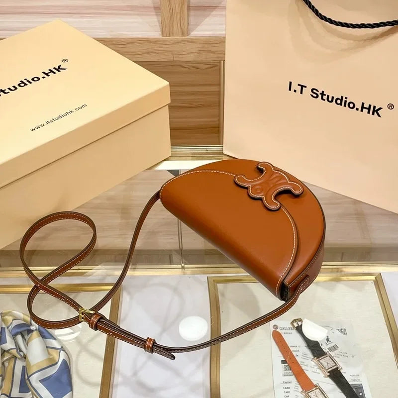 Trendy Fashionable Versatile Women's Shoulder Bag 2024 New Style Summer Collection Genuine Leather Waist Crossbody Small Bag