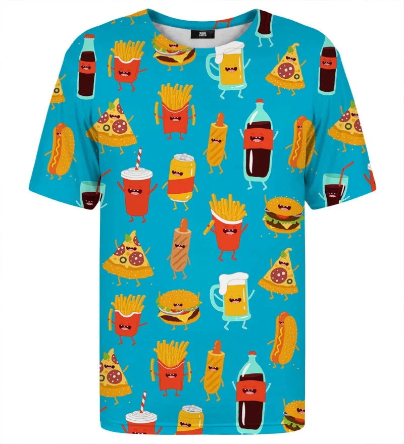 Beer Lover Cosplay T-shirt For Men Clothes Funny Humor Short Sleeve T Shirts Harajuku Fashion Cartoon Pattern Party Trend Tee