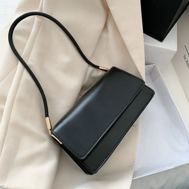 Luxury Brand Crossbody Bags for Women Fashion Design Underarm 2025 Woman Shoulder Bag Female Handbag and Purses Solid Color