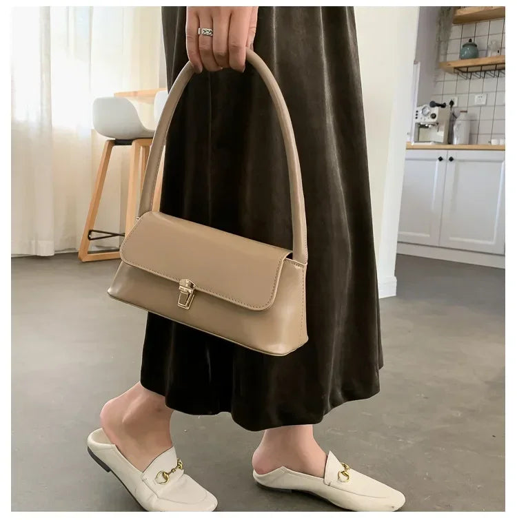 Luxury Brand Crossbody Bags for Women Fashion Design Underarm 2025 Woman Shoulder Bag Female Handbag and Purses Solid Color