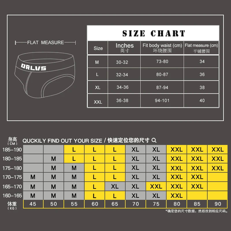 ORLVS New Cotton Comfortable Mens Briefs Underwear Shorts Male Underwear Sexy Gay Men Underwear Bikini Men Briefs Underwear Man