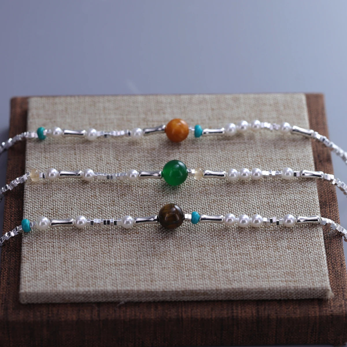 VENTFILLE 925 Sterling Silver Line Extremely fine Bracelet for Women Love Haert Bead Korean Ins Sweet Jewelry Gift Dropshipping