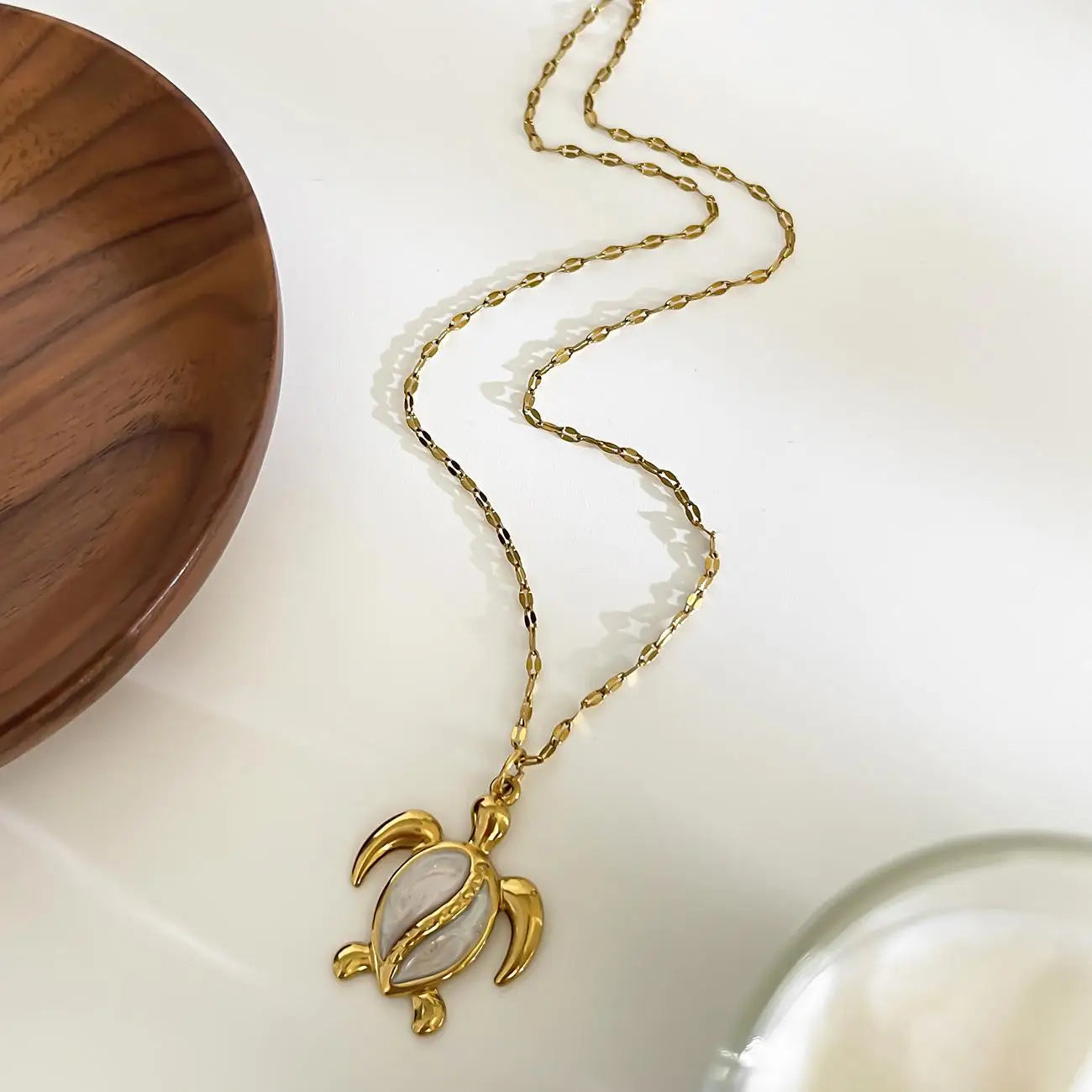 MHS.SUN Starfish Shell Conch Pendant Necklaces For Women Men Stainless Steel Trendy Chain Choker Beach Jewelry Summer Party