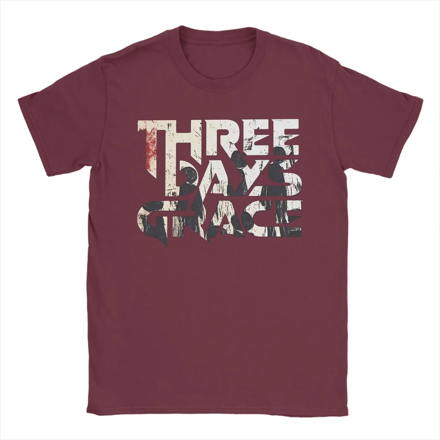 THREE DAYS GRACE Band T Shirts Men's  Pure  Leisure T-Shirts Round Neck  Tee Shirt Short Sleeve Clothes Graphic Printed