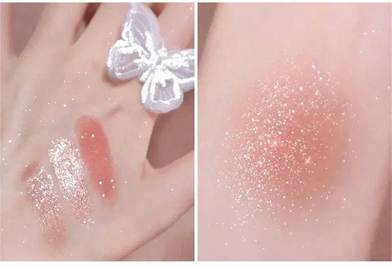 9 Colors Chocolate Eye Shadow Palette Pearly Matte Earth Color Eyeshadow Pallete Shiny Sequins Eye Pigments Lasting Makeup