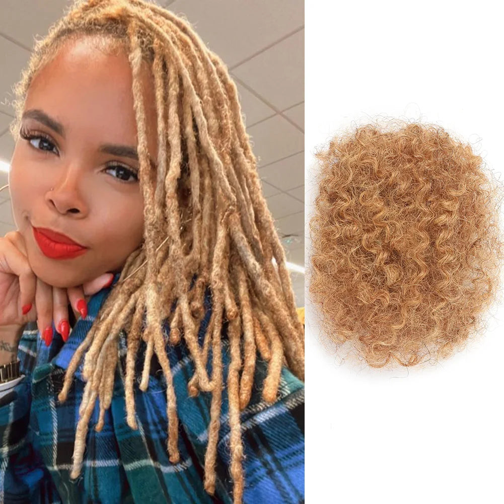 27# Afro Kinky Bulk 100% Human Hair Extensions Reggae Dirty Braids Brazilian Natural Crochet Hair Dreadlocks