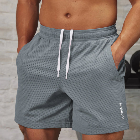 Men's shorts Summer Gym Workout Running shorts Quick Drying Loose basketball pants Drawstring Mesh Casual jogging Sports Shorts