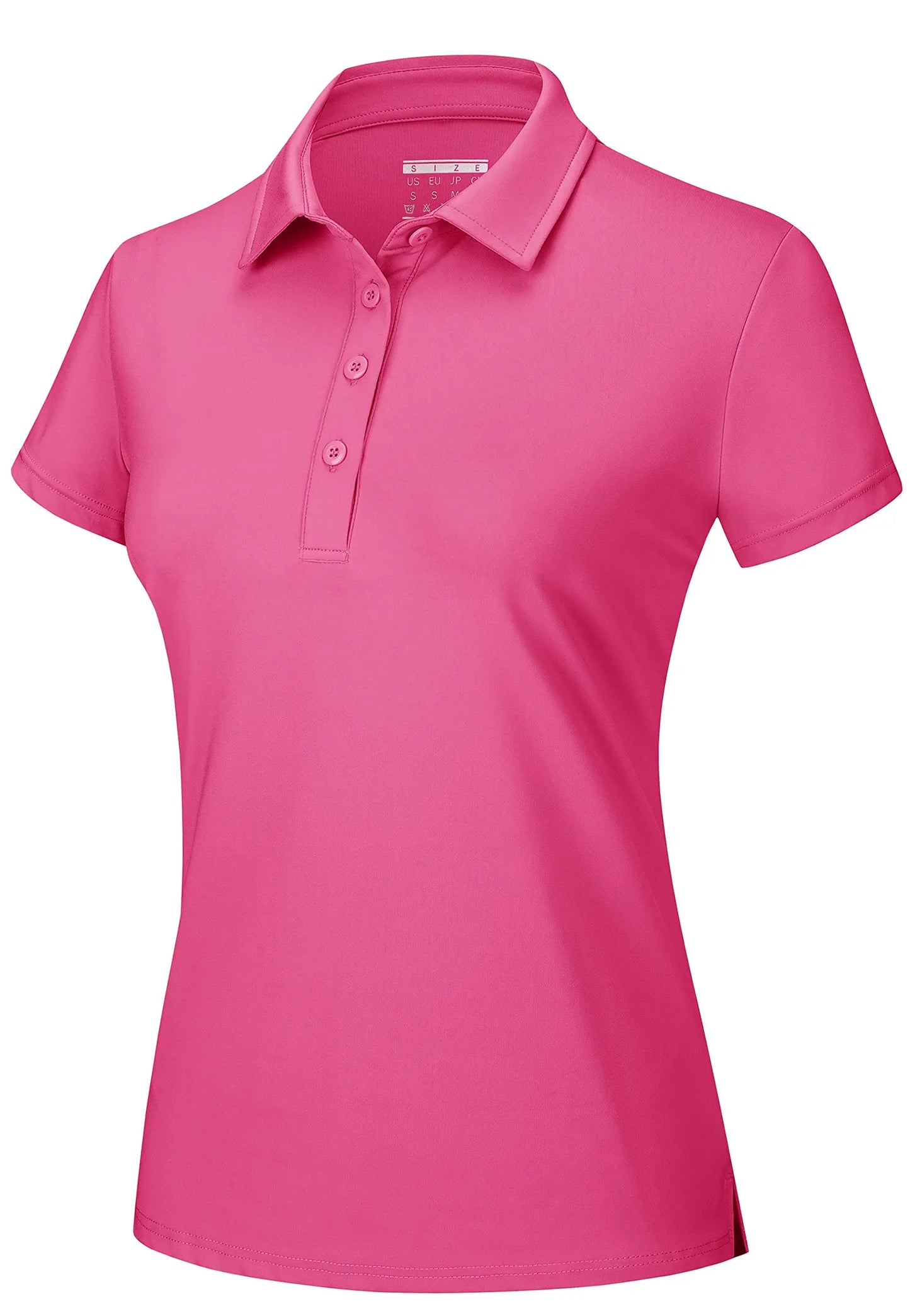 TACVASEN Summer UPF 50+ Short Sleeve Shirts Womens Sun Protection T-shirts Quick Dry 4 Buttons Tennis Workout Tee Golf Pullovers