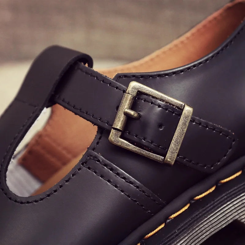 Spring and Autumn Casual Shoes for Men and Women 2025 Fashion Mary Jane Shoes Women Thick-soled British Business Casual Shoes 45