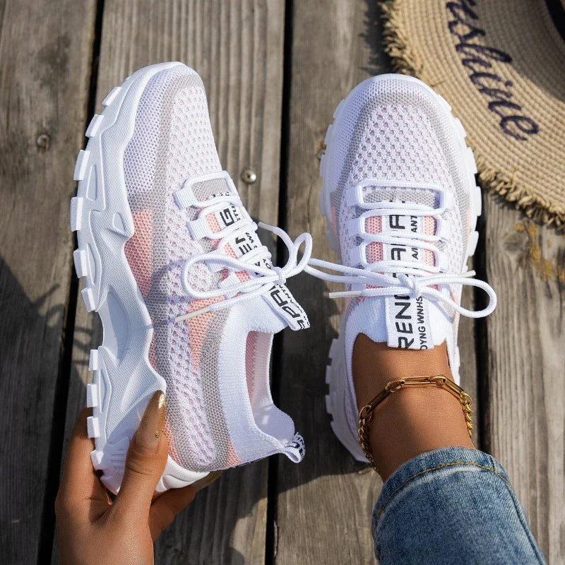 Women Shoes Summer 2025 New Four Seasons Versatile Thin Breathable Casual Shoes Large Fashion Sneakers Women Zapatos De Mujer