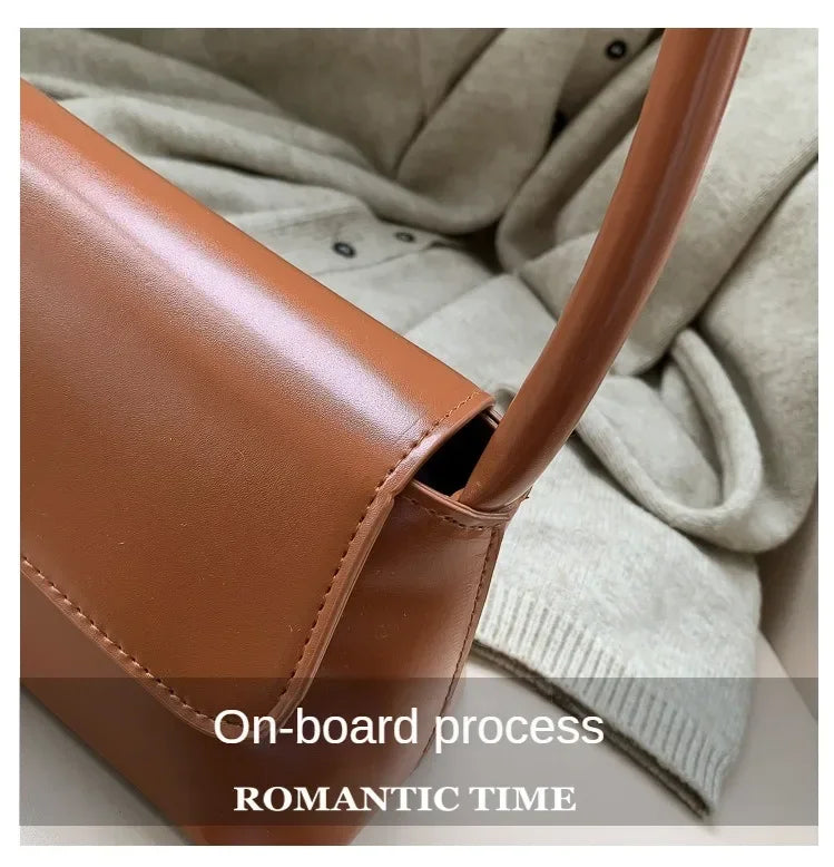 Luxury Brand Crossbody Bags for Women Fashion Design Underarm 2025 Woman Shoulder Bag Female Handbag and Purses Solid Color