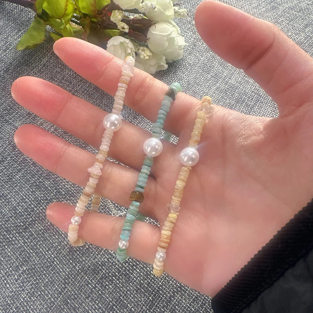 VENTFILLE 925 Sterling Silver Line Extremely fine Bracelet for Women Love Haert Bead Korean Ins Sweet Jewelry Gift Dropshipping