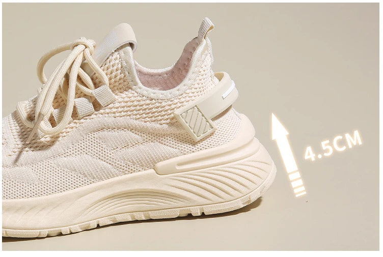 Women Sneakers New Summer Breathable Platform Mesh Shoes for Women Concise Wear-resistant Lightweight Running Women Casual Shoes
