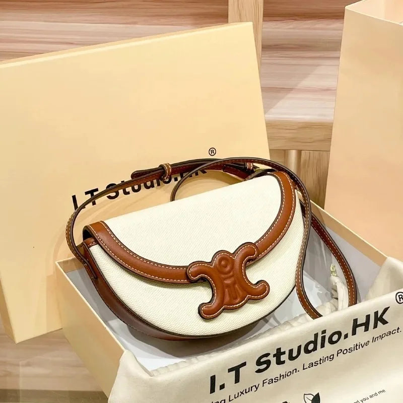 Trendy Fashionable Versatile Women's Shoulder Bag 2024 New Style Summer Collection Genuine Leather Waist Crossbody Small Bag