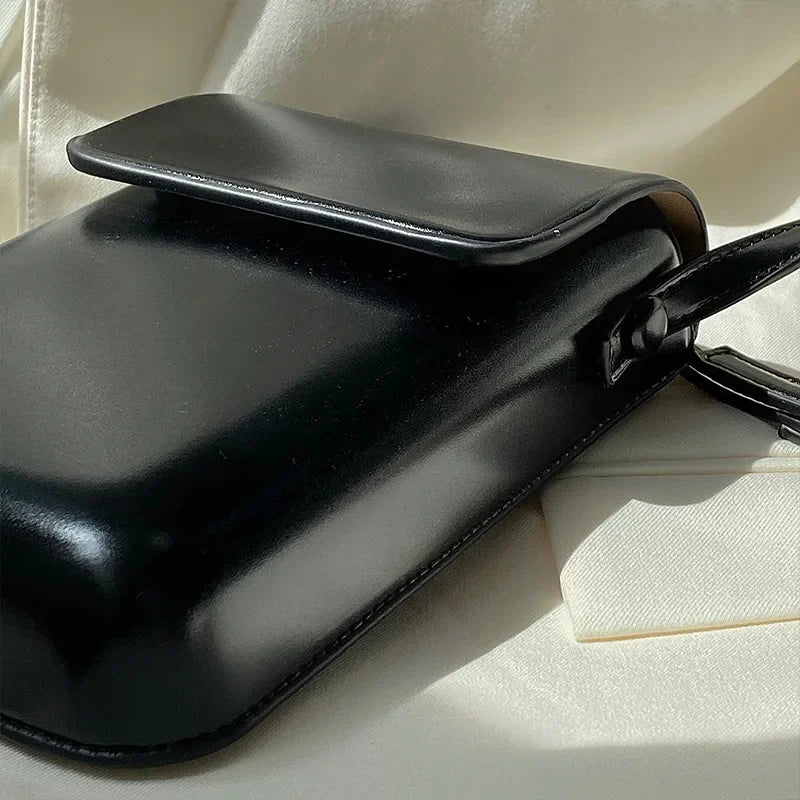 2024 Flap Crossbody Bags Women Mini PU Leather Shoulder Purses and Handbags for Girls Ladies Phone Simple Solid Bag