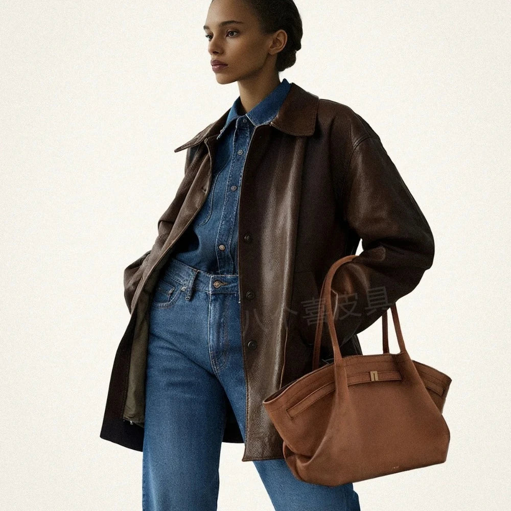 JW Pei Dumpling Bag Suede Shoulder Crossbody Underarm Bag Niche Design Fashion Handbag Tote Bag