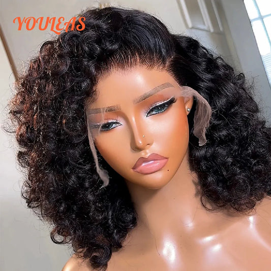 250% Density Loose Wave Wig 13x4 Transparent Lace Frontal Gluless Wig Preplucked 100% Human Hair Ready To Wear Woman Wigs