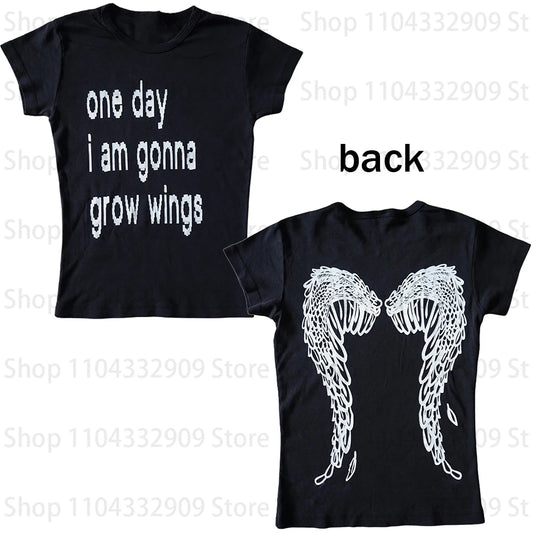 90s Vintage Clothing Female Graphic Tees Y2k Kitty Woman Clothes for Women Kawaii Goth Trashy Y2k 2000s Tops Clothes Emo Gothic