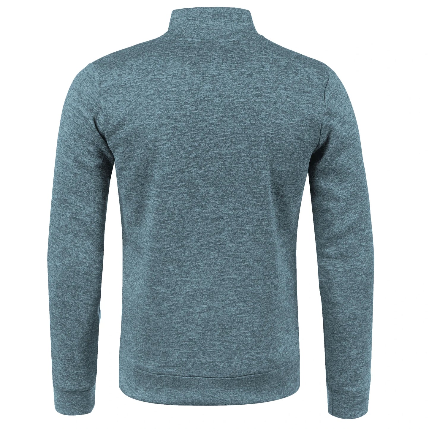 Autumn and Winter Men's New Long Zipper Color Block Sweater Sleeves Thin Plush Sweater Jacket Casual Slim Fit Comfortable Coat