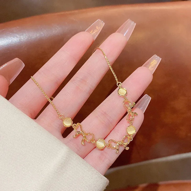 4Pcs/Set Heart White Color Pearl Bracelets Set For Women New Trendy Elastic Beaded Bracelet Elegant Wedding Party Jewelry Gift