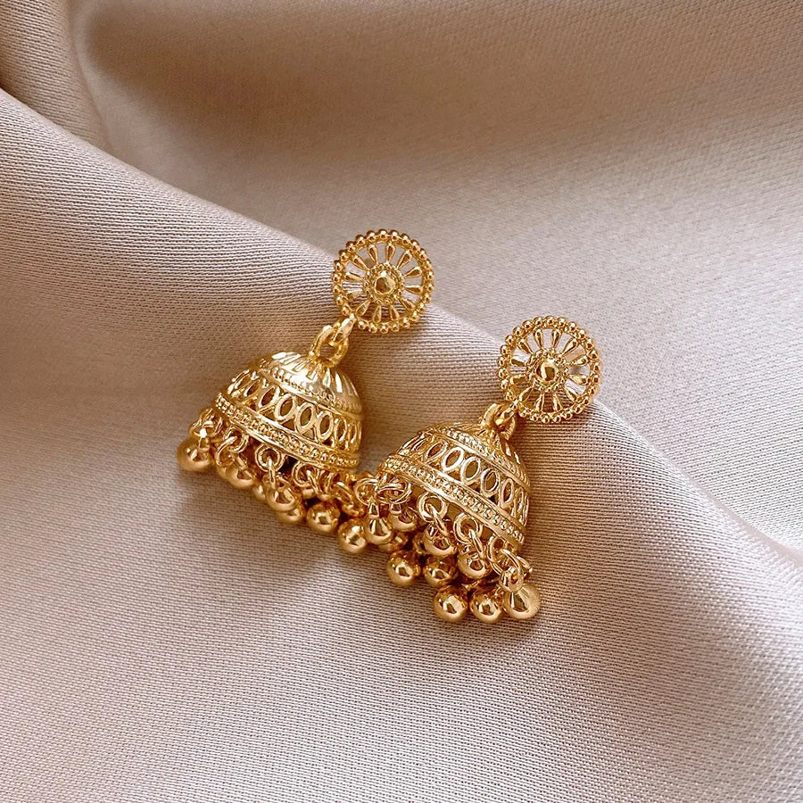 DREJEW Vintage Bell Tassel Earrings for Women 2025 European and American Drop Earring High-end Luxury Designer Jewelry