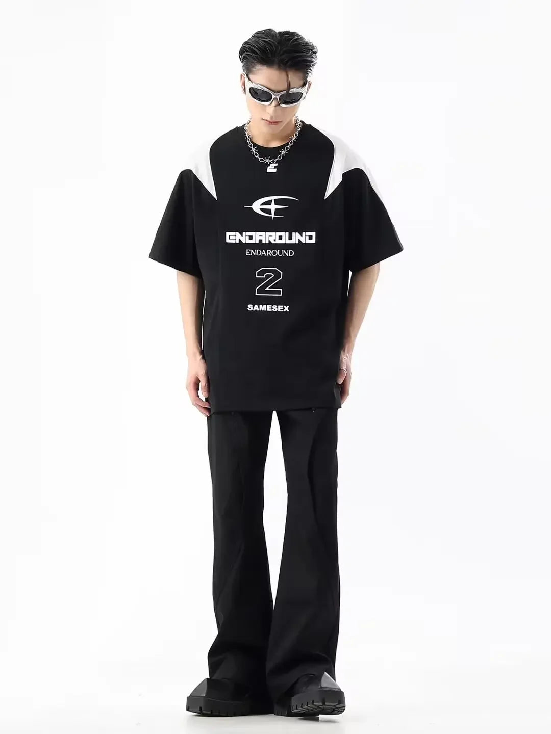 Men's Loose-fit Half Sleeve T-shirt Summer Style Ins Trendy Hong Kong Style Casual Clothes For Young Men