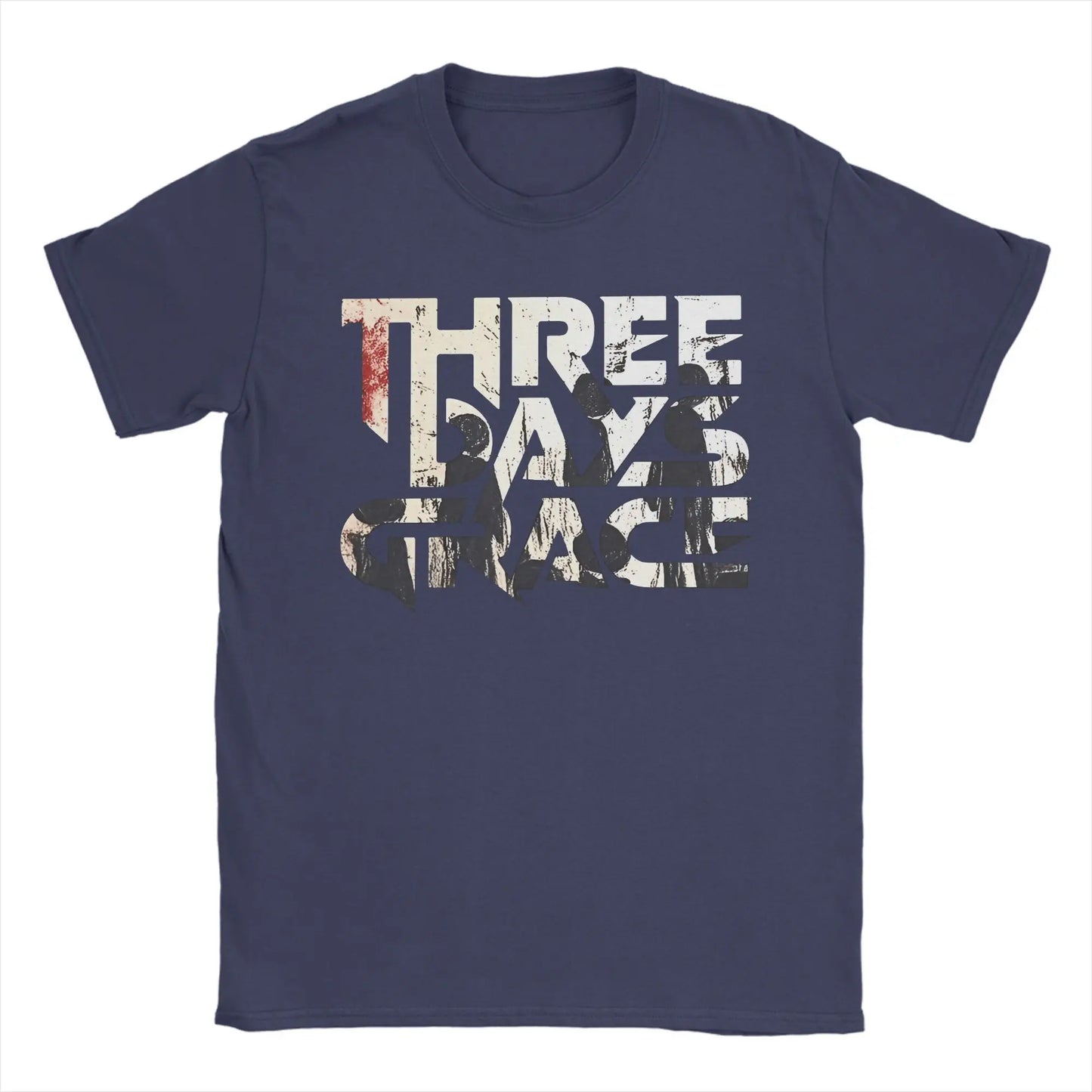 THREE DAYS GRACE Band T Shirts Men's  Pure  Leisure T-Shirts Round Neck  Tee Shirt Short Sleeve Clothes Graphic Printed