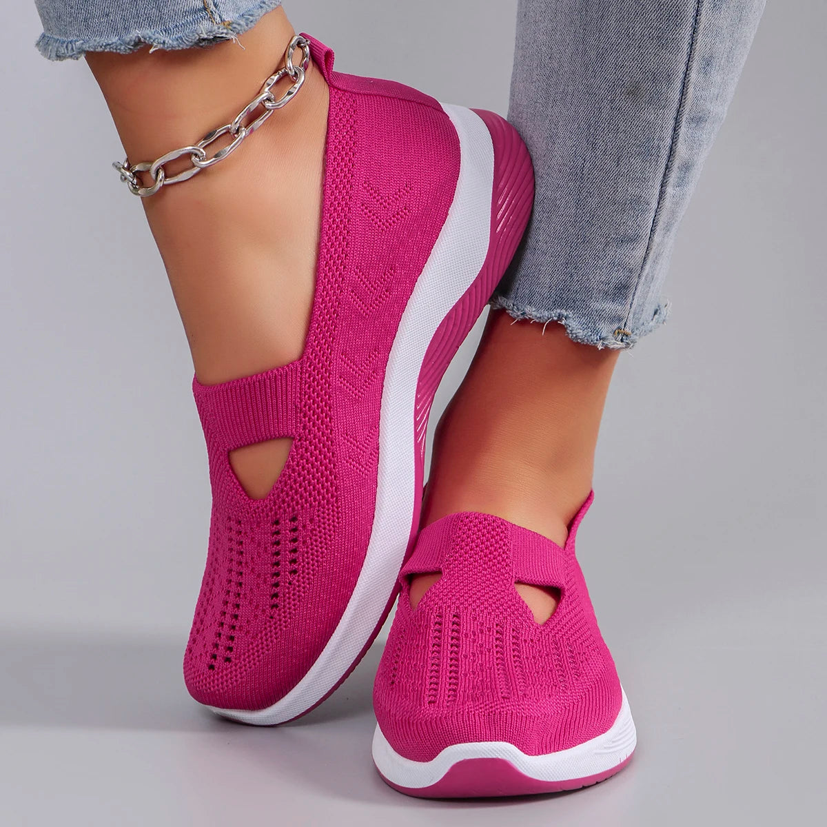 Women's summer breathable mesh flat shoes women's shoes casual sneakers shoes, clearance free shipping