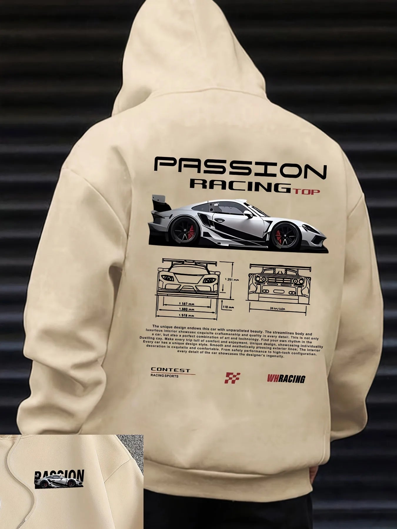 Men's casual hoodie alphabet print loose fit - Temu Bahrain streetwear 22ss men clothing hoodies hoodie men one piece haikyuu