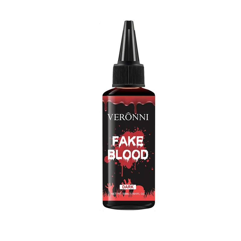 Realistic Fake Blood Gel Non-Toxic Long-Lasting SFX Makeup with Clotted Blood Texture for Halloween Party Vampire Zombie Monster