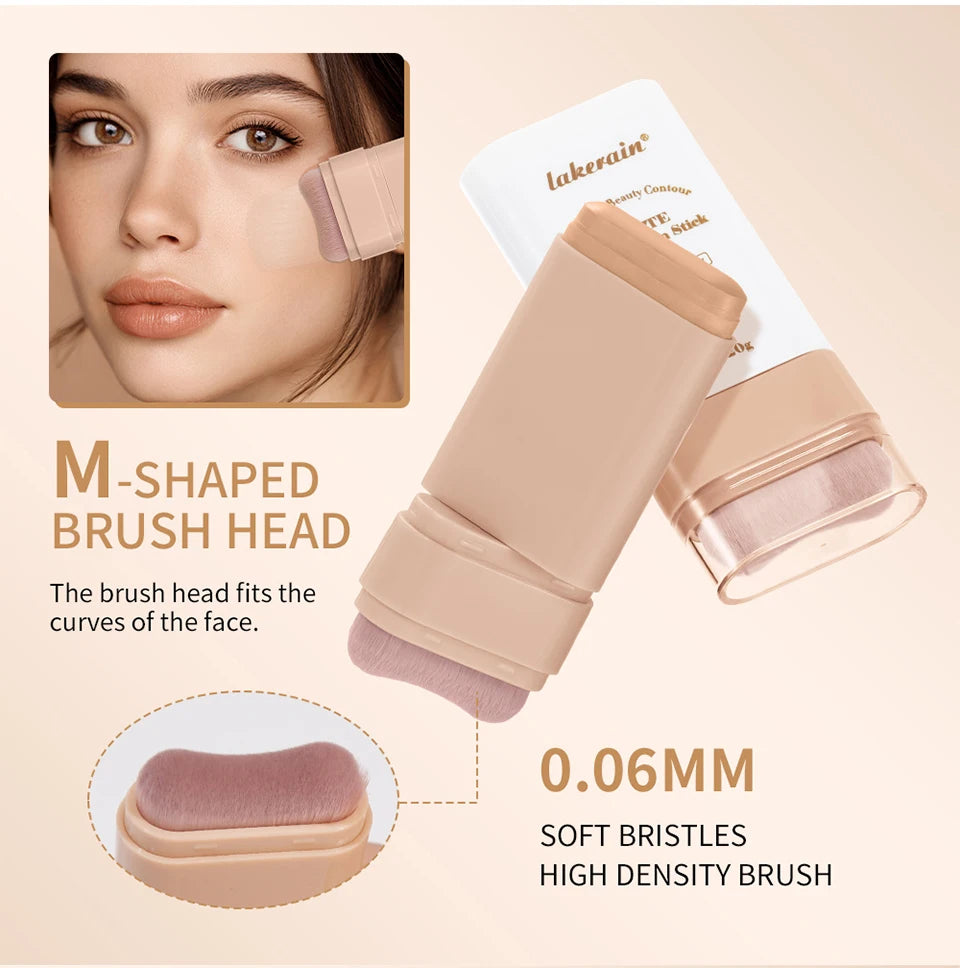 Skin Tint Foundation Stick 6 Colors Balm Serum Boosted Smooth Plumper Hight Coverage Travel Bronze Foundation Stick Makeup