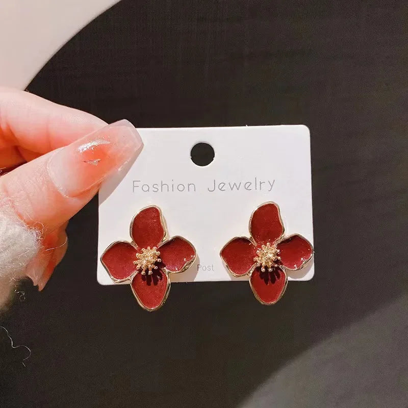 2025 New Fashion Orange Pendant Earrings Quality Drop Earrings for Girls Women Children Party Birthday Gift Lovely Jewelry