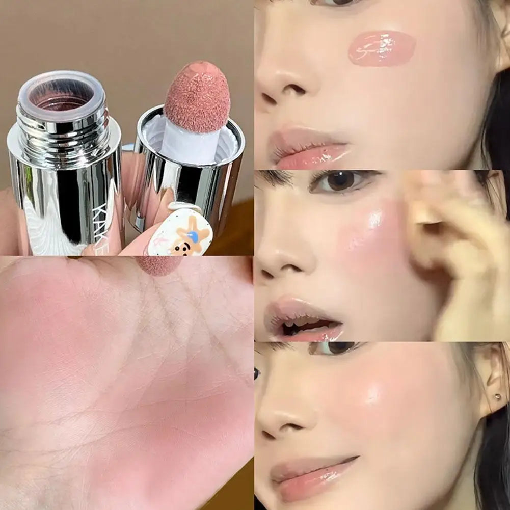 Liquid Blusher Face Contour Highlight Eye Shadow Stick Creamy All-in-one Makeup Waterproof Face Silky Texture Blush W0N3