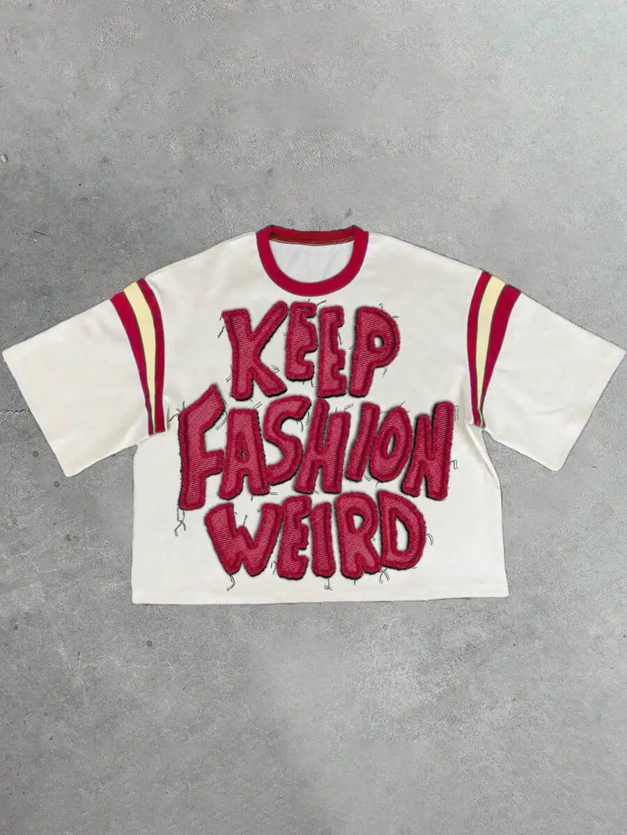 Male Clothes Man Funny T Shirt Crop Top Y2k Korean Tops Summer T-shirt Men Overfit Short Sleeve Luxury Brand T-shirt Street Wear