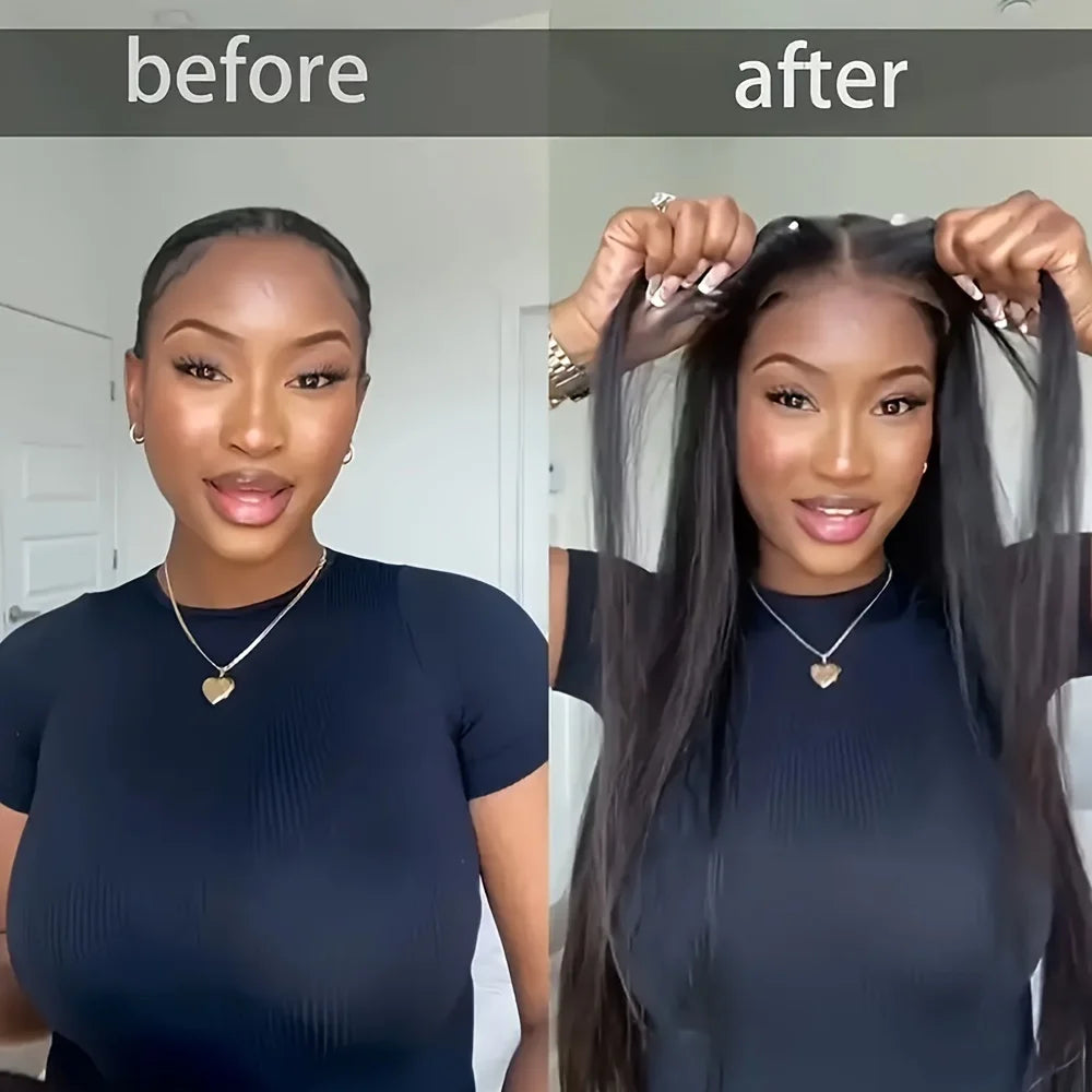 30 40 Inch Bone Straight Lace Frontal Wigs Human Hair 13x6 Hd Transparent Lace Front Wig 13x4 Long Straight Wig For Black Women