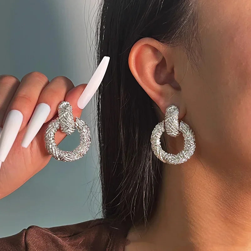 2025 New Unique Design Fashion Simple Butterfly Cat's Eye Inlay Drill Earrings for Women Luxury Paty Jewerly GIfts Daily Wear