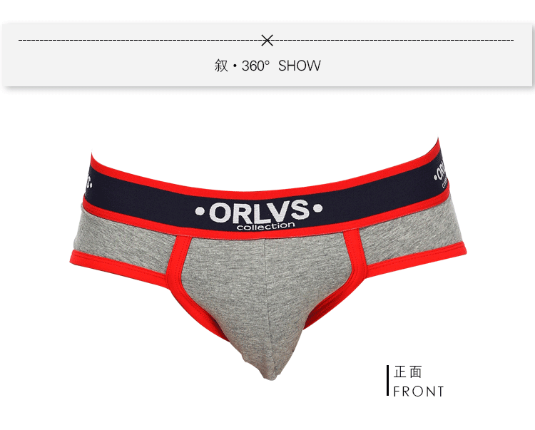 ORLVS New Cotton Comfortable Mens Briefs Underwear Shorts Male Underwear Sexy Gay Men Underwear Bikini Men Briefs Underwear Man