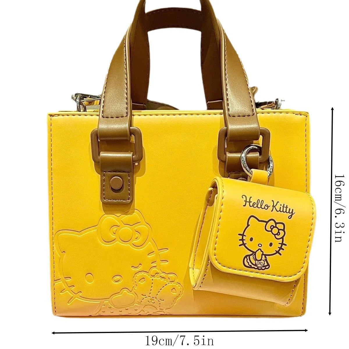 MINISO Sanrio HelloKitty Shoulder Bag Handbag Handbag Crossbody Bag Large Capacity Plus Headphone Bag