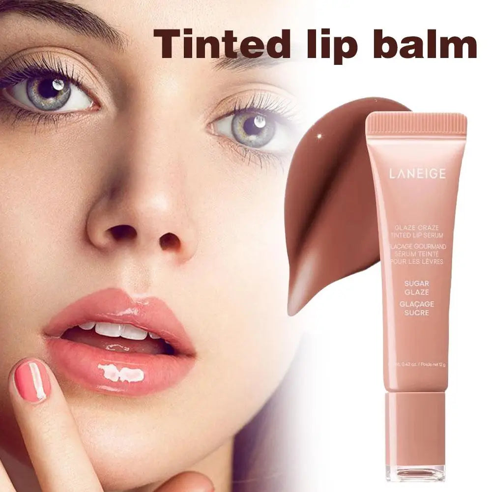 Donut Colored Lip Balm Moisturizing Lip Gloss Mirror Transparent Lip Glaze Jelly Lip Enrichment Oil Non Fading Lip Makeup