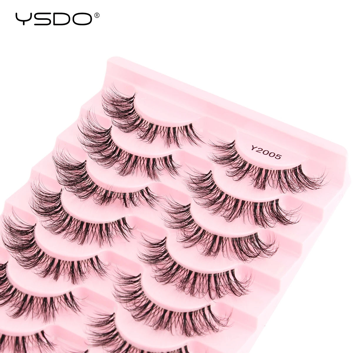 YSDO Half Eyelashes 3/10 pairs Natural Full False Eyelashes 3d Lashes  Cat Eye Fake Eyelashes Extension Faux Cils Makeup Tools