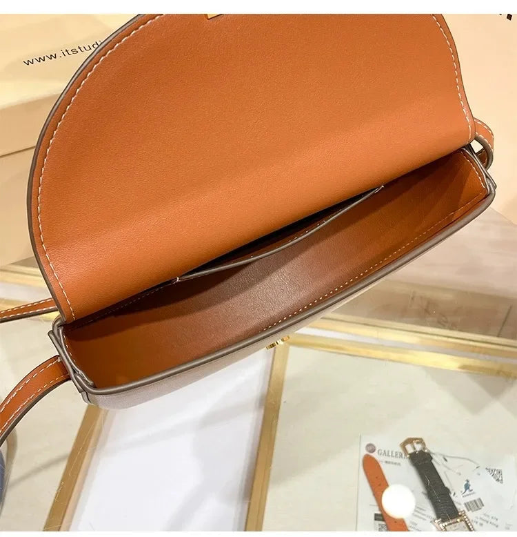 Trendy Fashionable Versatile Women's Shoulder Bag 2024 New Style Summer Collection Genuine Leather Waist Crossbody Small Bag