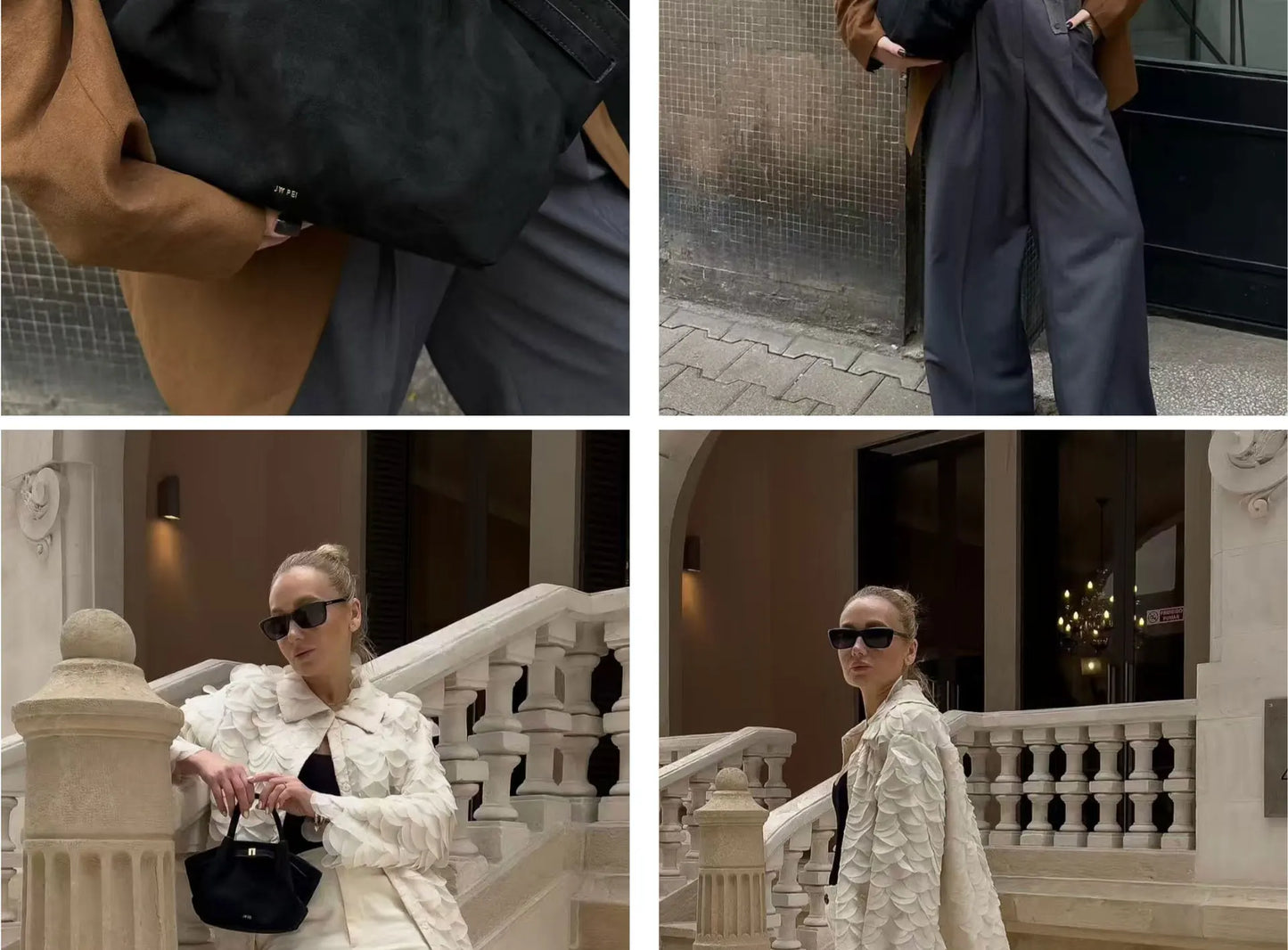 JW Pei Dumpling Bag Suede Shoulder Crossbody Underarm Bag Niche Design Fashion Handbag Tote Bag