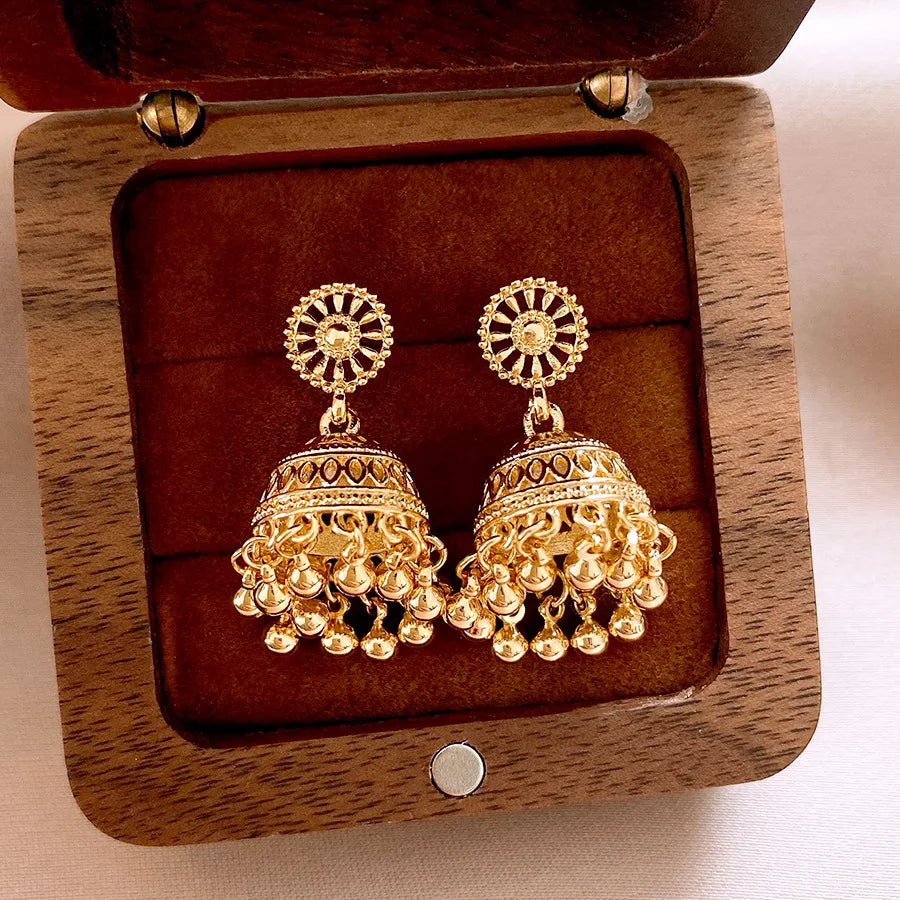 DREJEW Vintage Bell Tassel Earrings for Women 2025 European and American Drop Earring High-end Luxury Designer Jewelry