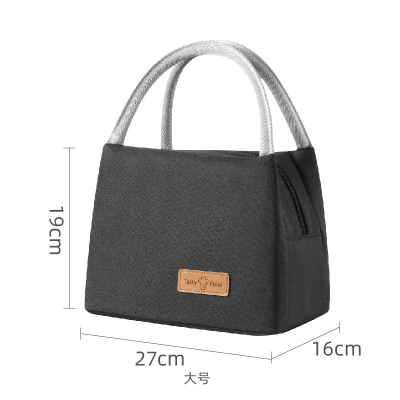 Small Lunch Cooler Bag for Women Men Leakproof Food Carrier Work Lunch Bag Thermal Keeps Cold & Heat Insulated Tote with Zipper