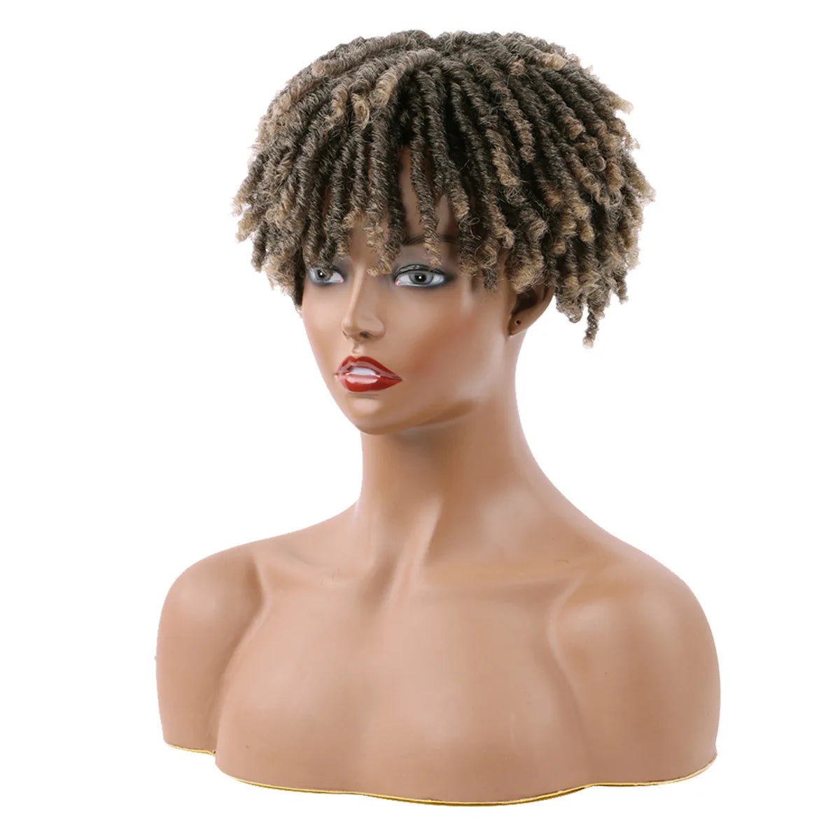 Dirty braids, head covers, synthetic wigs, synthetic braids, chemical fiber semi-wigs, dirty braids, braided wigs