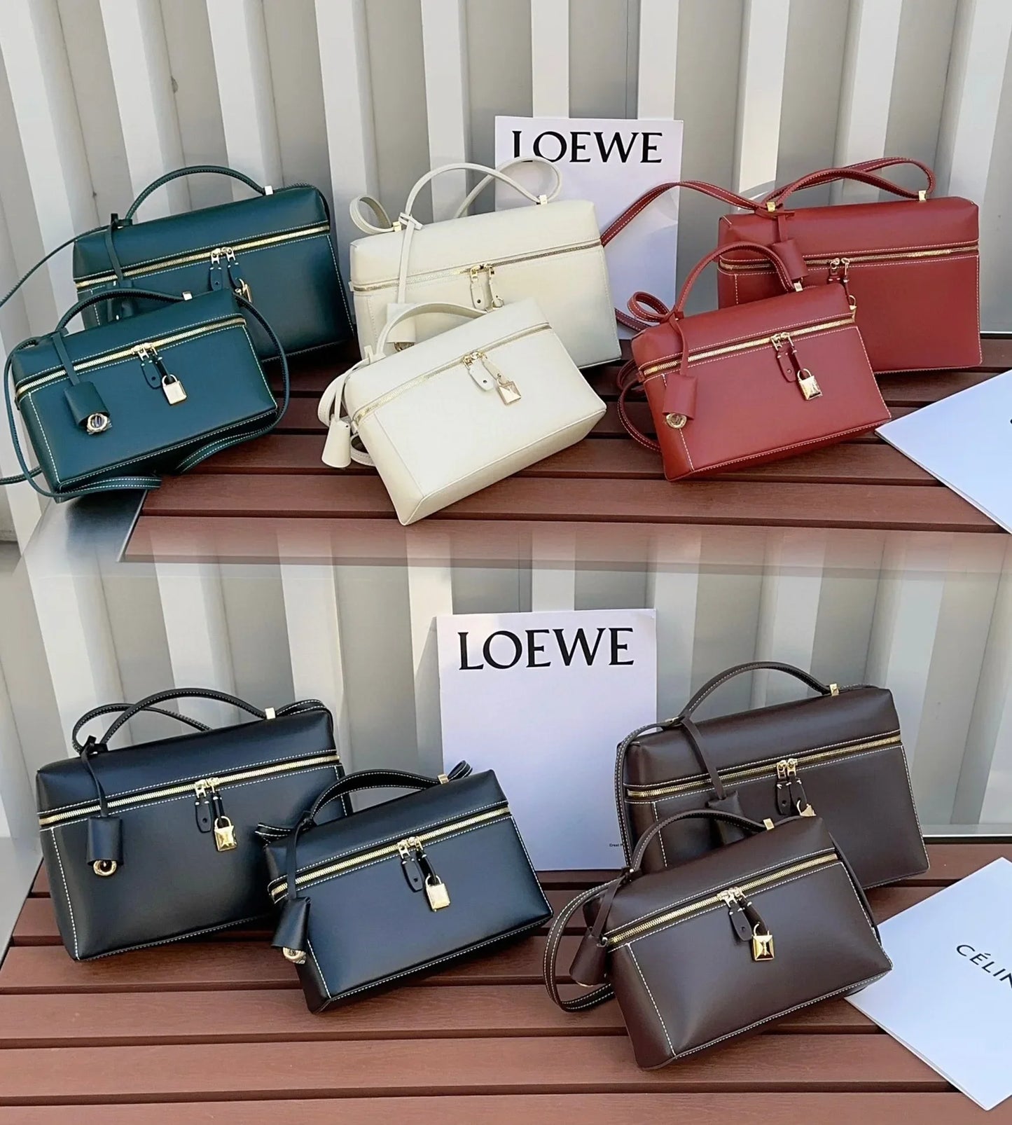 Lp27vintagecow Leather Extra Bag Casual Large Capacity Handbag Single Strap Soft Shape Autumn New Release Box Bag