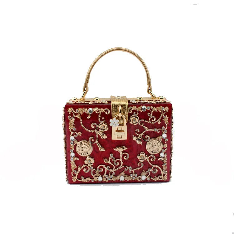 Girl Bling Sequined Women Metal Pearl White Clutch Bags Ladies Handbags With Heart Party Cocktail Evening Purse Bag Pink Handbag