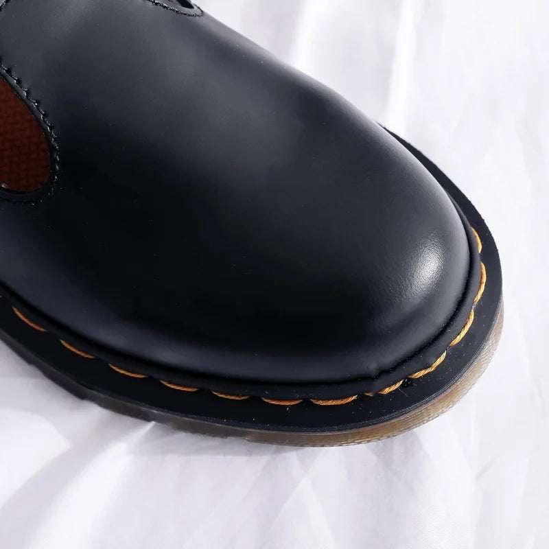 Spring and Autumn Casual Shoes for Men and Women 2025 Fashion Mary Jane Shoes Women Thick-soled British Business Casual Shoes 45