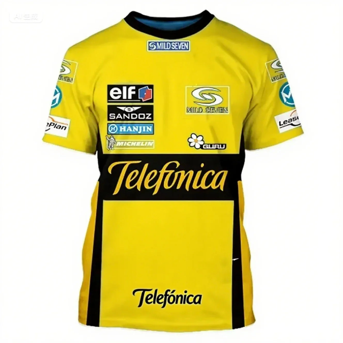 New Men's and Women's Outdoor Extreme Sports T-shirt Fashion Casual Kids Clothes F1 Seven Star Racing Suit Unisex Tee Clothing