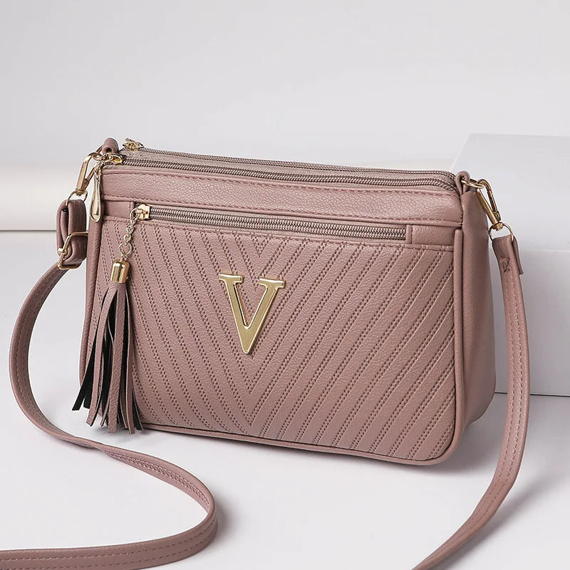 Women's Middle-aged Crossbody Bag Korean Version 2025 Spring/summer Fashion Trend Single Shoulder Bag Change Mobile Phone Purse
